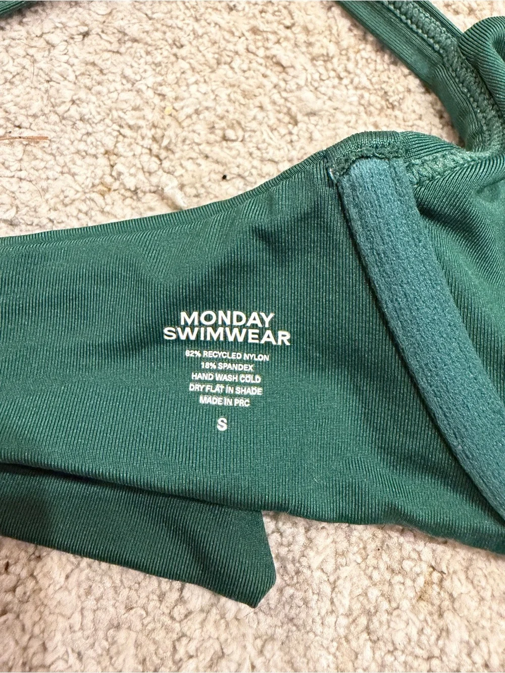 Monday Swimwear Deep Green Underwire Bikini Top